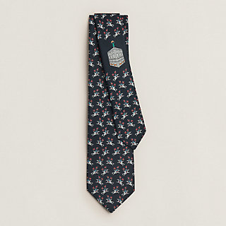 Sur les Toits d'Hermès tie - Blue | Hermès USA